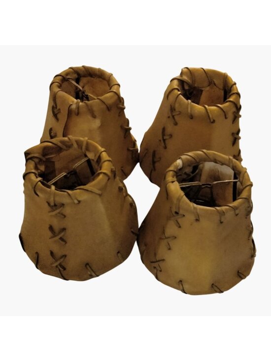 Other - Mini Leather Lamp Shade Chandelier Rustic Lodge Western Cabin Ranch Decor lot 4